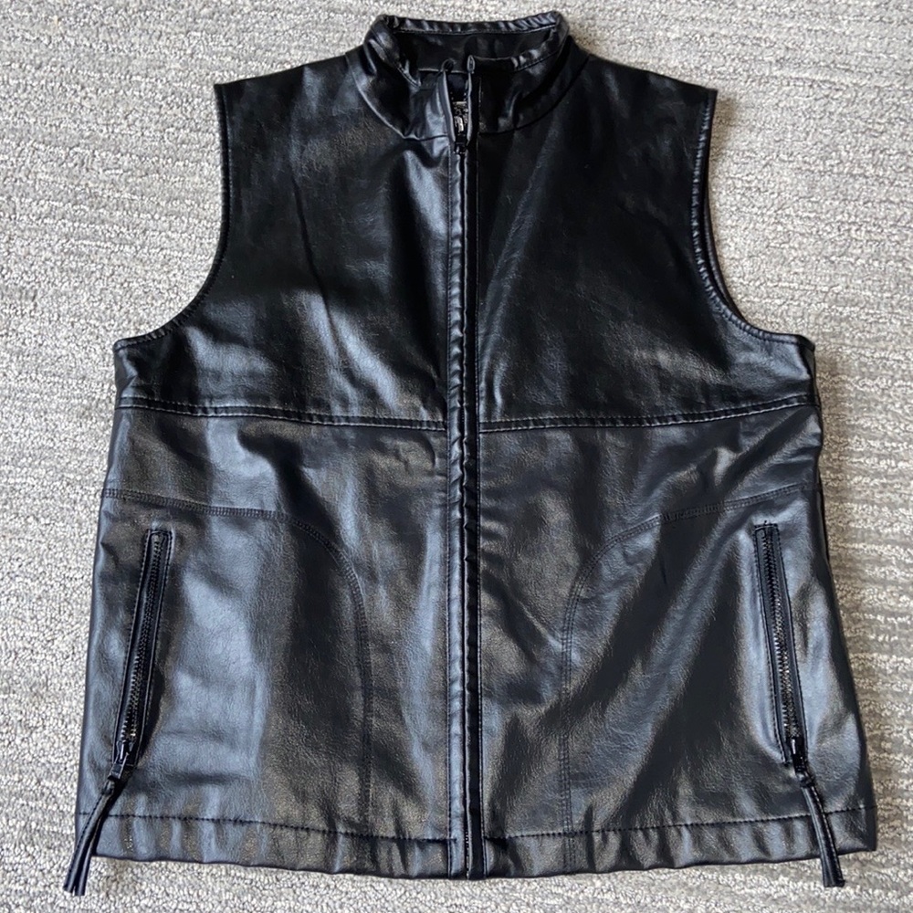Faux Leather Vest